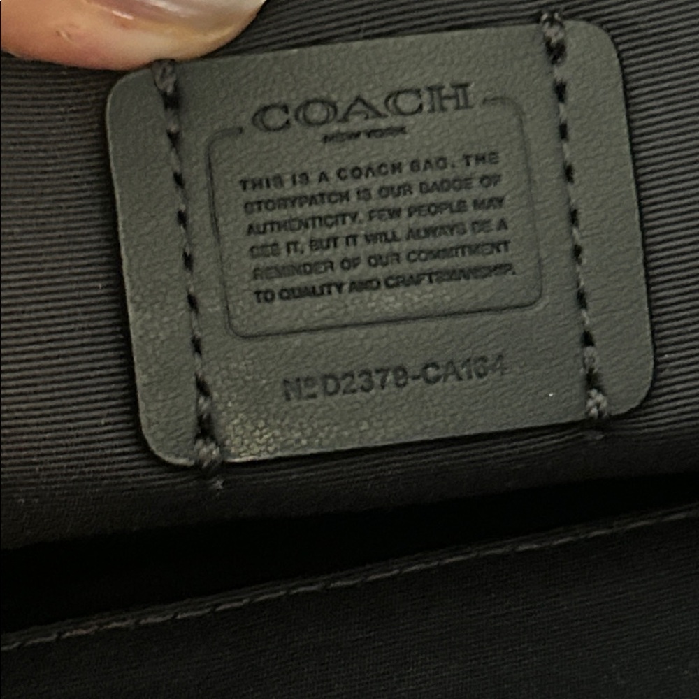 Coach small blue tote, like NEW - Picture 8 of 10